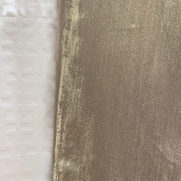 Rich & Skinny gold lamé metallic jeans size 25 - Picture 5 of 7